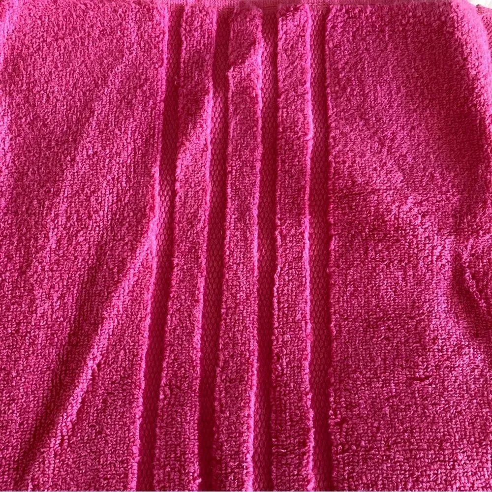 NWT Kate Spade Bath Towel Pink Magenta Terry Cotton